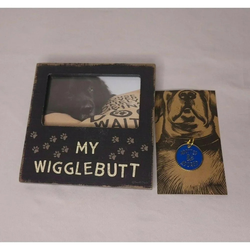 Dog Lover's Gift Set My Wigglebutt Frame and Adopt